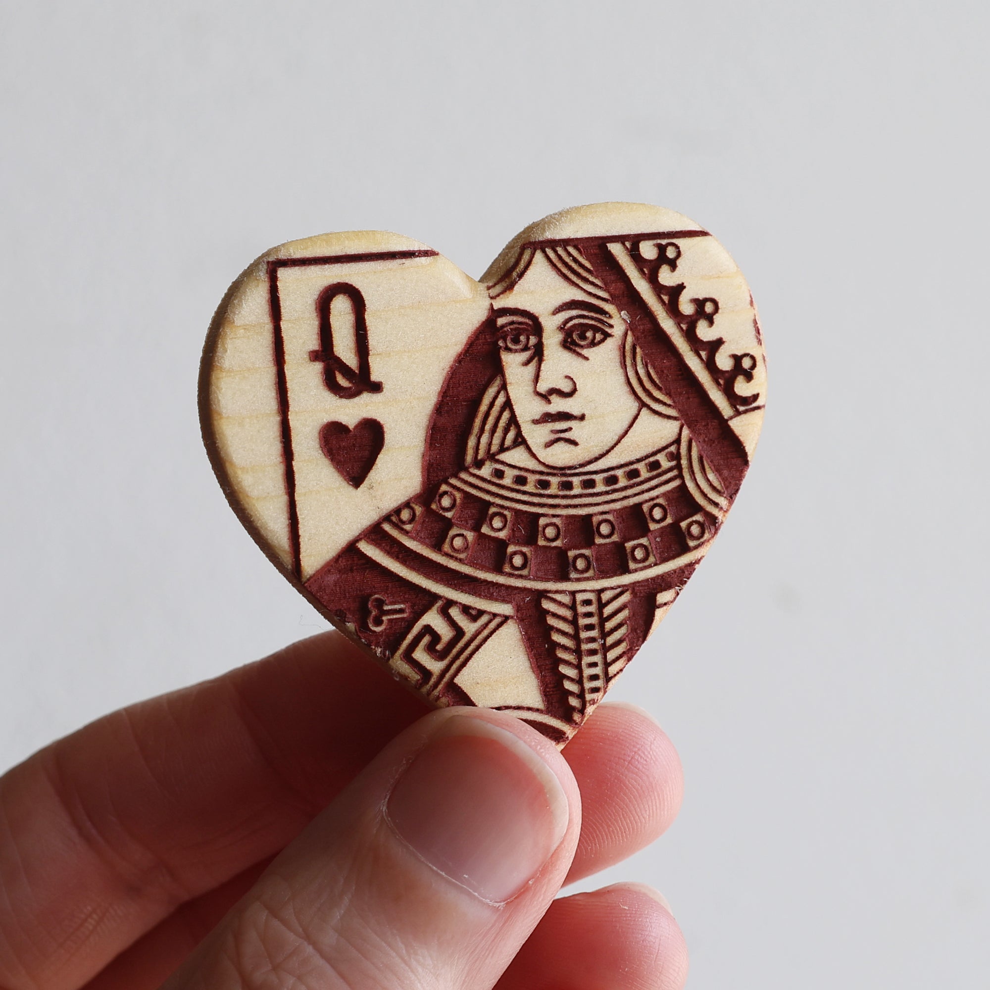 Engraved Heart Magnets