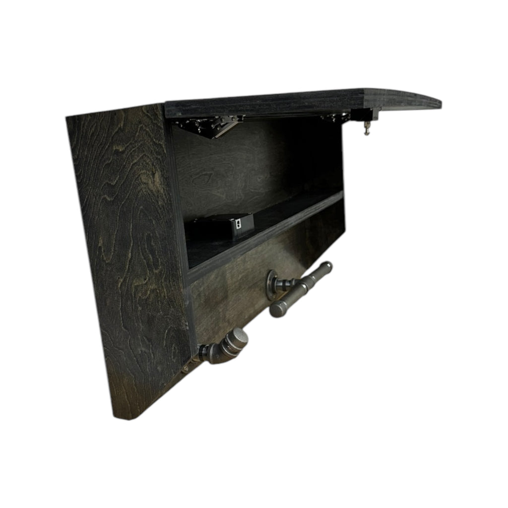 Custom Police Gear Rack with RFID Lock and Concealed Compartment
