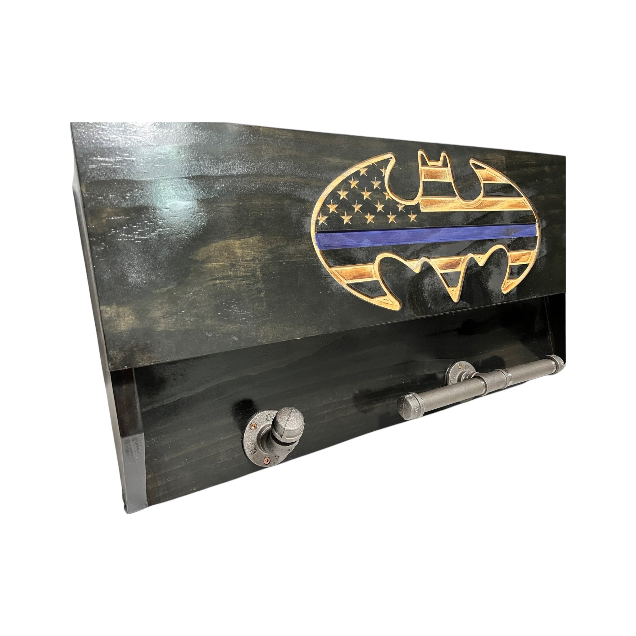 Custom Police Gear Rack with RFID Lock and Concealed Compartment