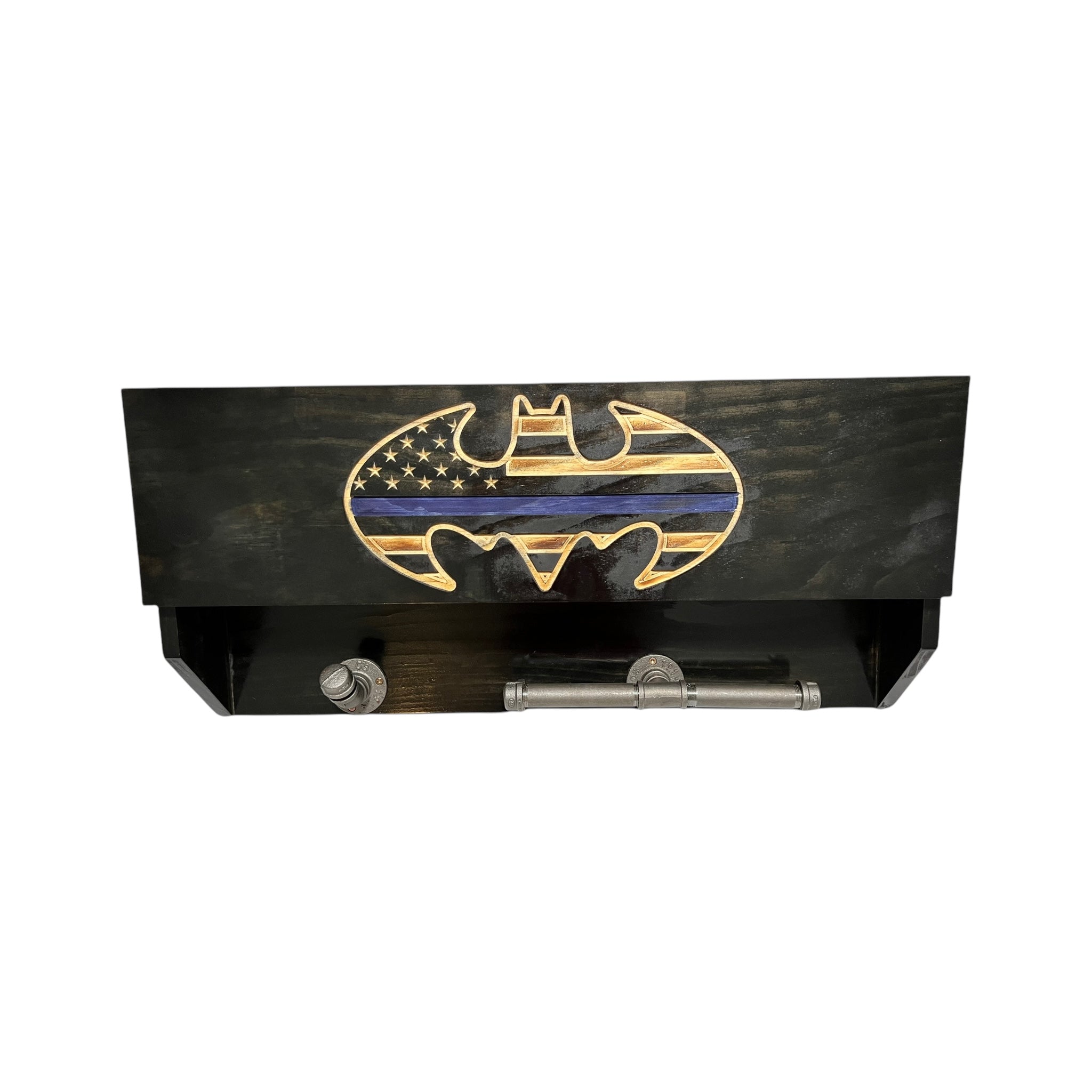 Custom Police Gear Rack with RFID Lock and Concealed Compartment